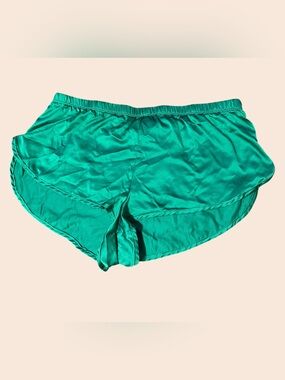 Silky Green Women's Pajama Shorts